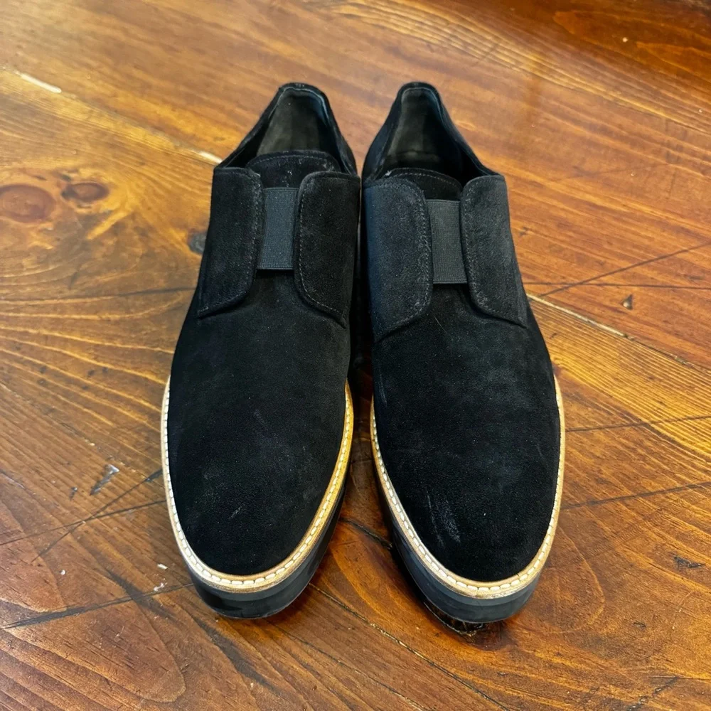 Vince Davy Slip-On Platform Suede Oxford‎ Loafers Women's